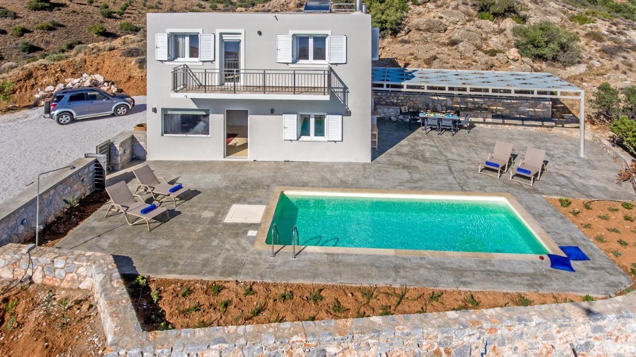 Tranquil Sea View Villa With Private Pool, Just 2Km From The Beach! Agia Galini Exterior foto