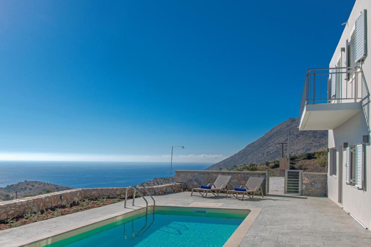 Tranquil Sea View Villa With Private Pool, Just 2Km From The Beach! Agia Galini Exterior foto