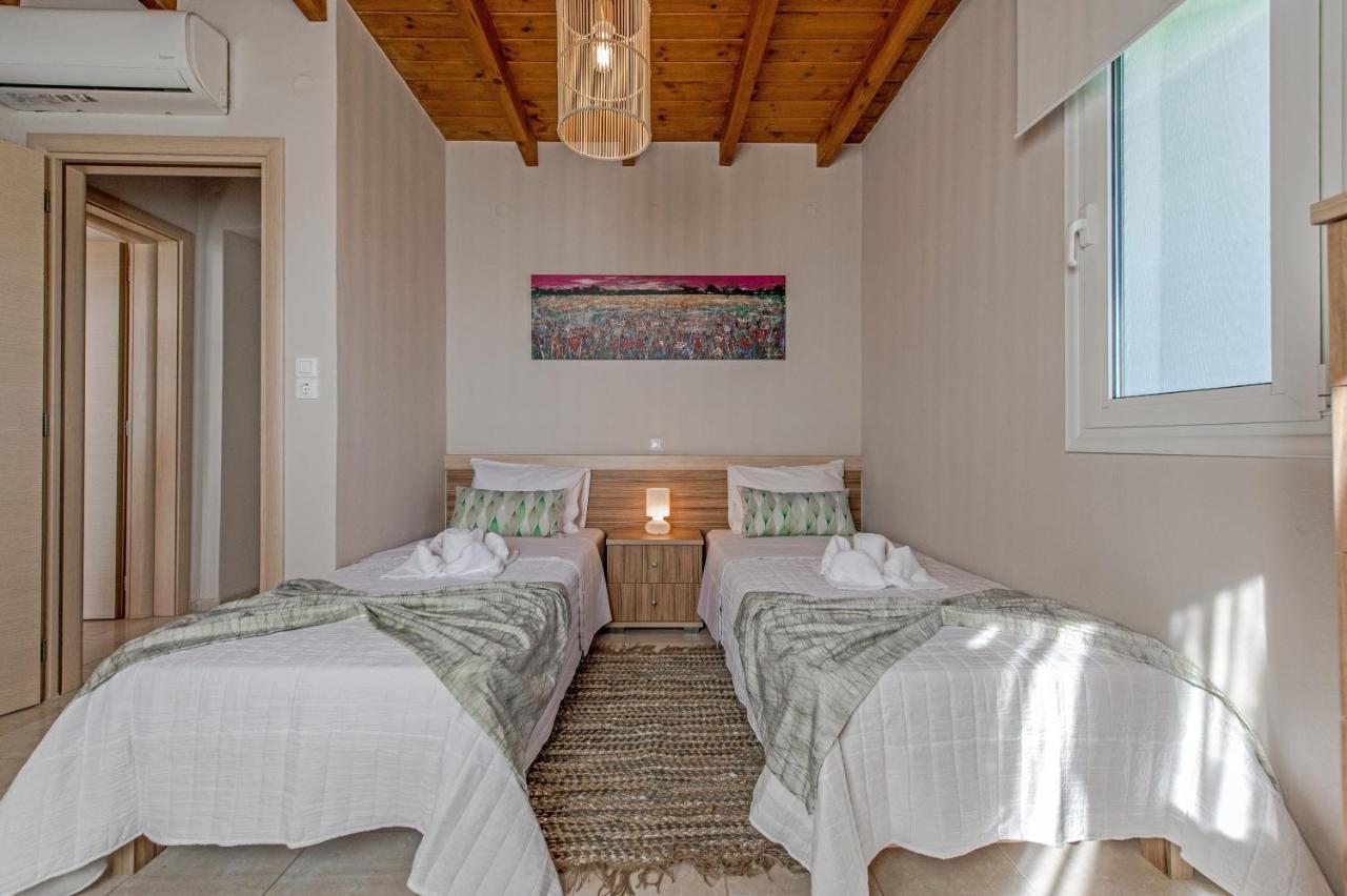 Tranquil Sea View Villa With Private Pool, Just 2Km From The Beach! Agia Galini Exterior foto
