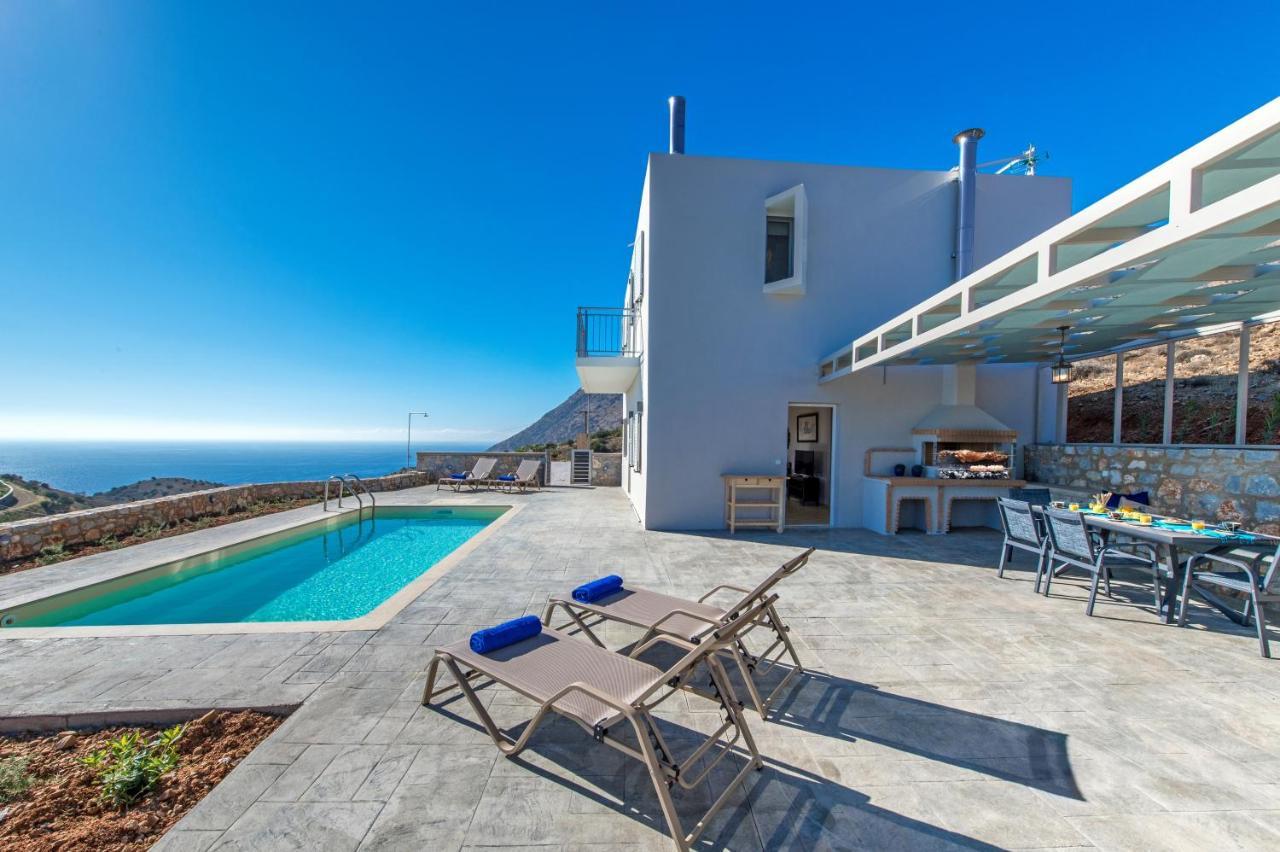 Tranquil Sea View Villa With Private Pool, Just 2Km From The Beach! Agia Galini Exterior foto