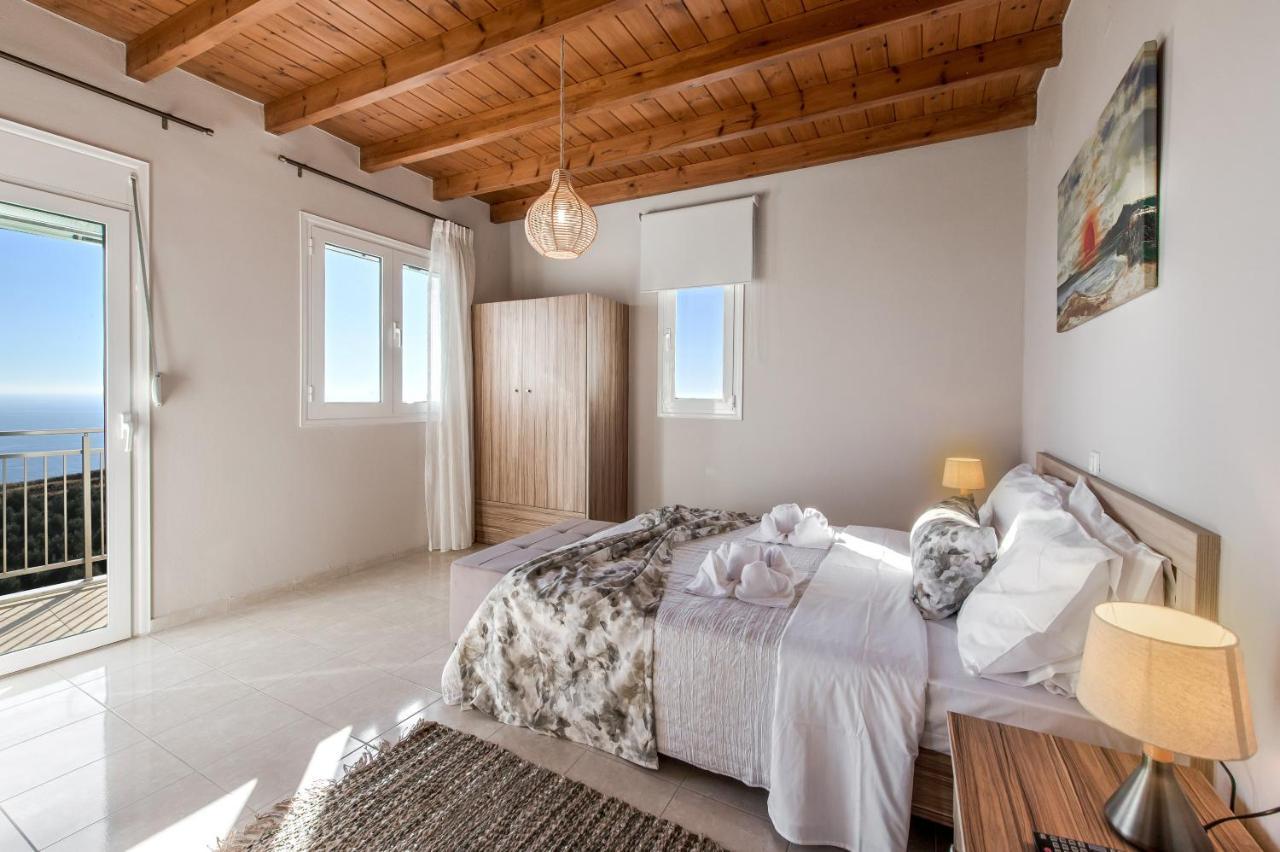 Tranquil Sea View Villa With Private Pool, Just 2Km From The Beach! Agia Galini Exterior foto