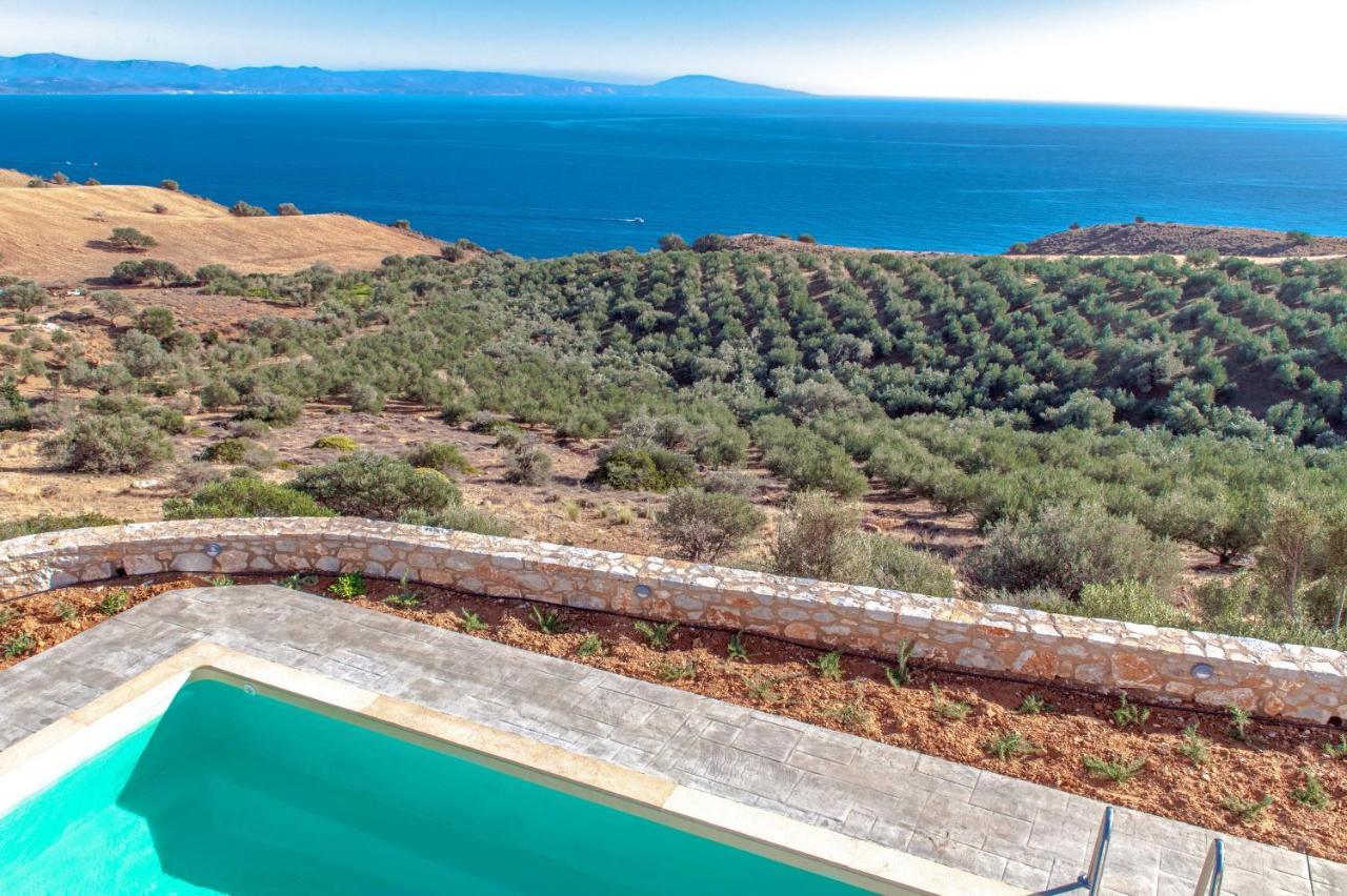 Tranquil Sea View Villa With Private Pool, Just 2Km From The Beach! Agia Galini Exterior foto